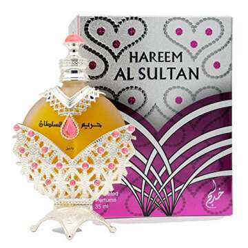 Hareem Sultan Silver - Unisex Floral Perfume Oil 1.18 Oz