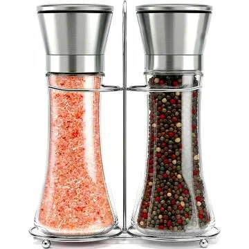 Stainless Steel Salt and Pepper Grinder Set