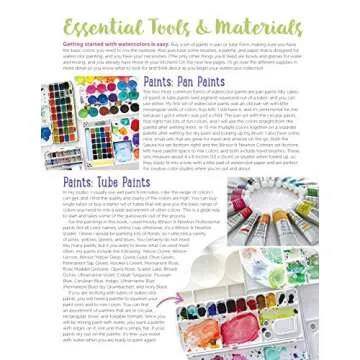 Just Add Watercolor Flowers for Beginners with Projects