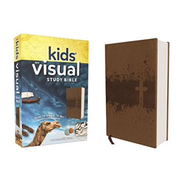 NIV, Kids' Visual Study Bible, Leathersoft, Bronze, Full Color Interior: Explore the Story of the Bi...