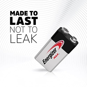 Energizer 9V MAX Batteries - Premium Alkaline 8 Count