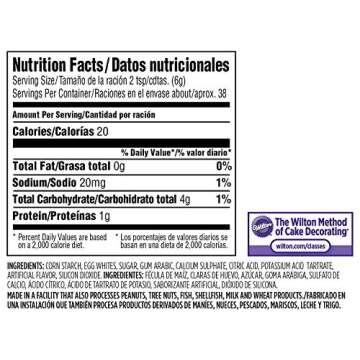 Wilton Meringue Powder Egg White Substitute, 8 oz.