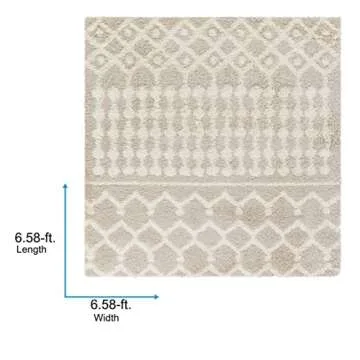 Livabliss Hapsburg Moroccan Shag Area Rug - Luxurious Comfort in Beige