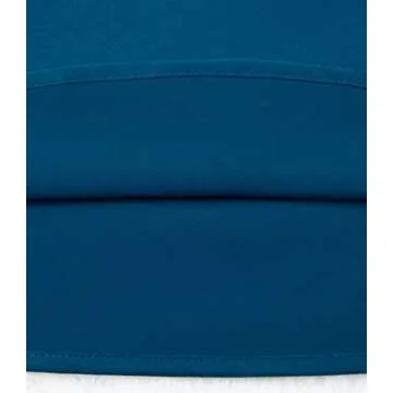 Women's Satin High Waist Hidden Elasticized Waistband Flared Casual A Line Midi Skirt (Thin Teal, Medium)