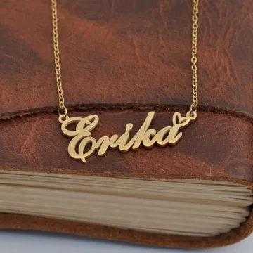 Personalized Heart Pendant Necklace for Women