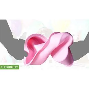 HINMAY Dog Birthday Cake Mold Silicone Bone Shape Cake Pan with Decorating Pen (Pink)