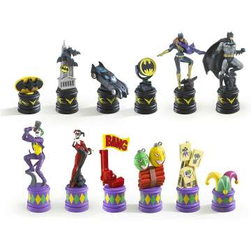 Batman Chess Set: Dark Knight vs Joker Edition