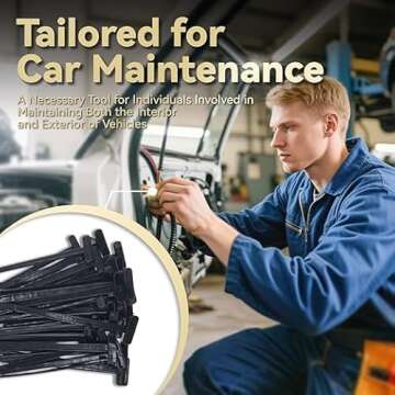 Nylon Universal Cable Tie Buckle for Automotive Repairs 50PCS