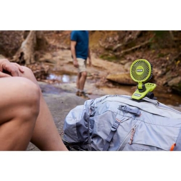 RYOBI  USB Clamp Fan with 2.0 Ah Battery & Cable