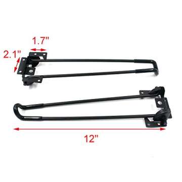 Geesatis Furniture Legs 4 Pcs Hairpin Table Legs Heavy Duty Metal Folding Table Legs for Furniture H...