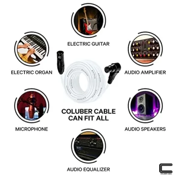 Balanced XLR Cable Male to Right Angle Female - 1.5 Feet White