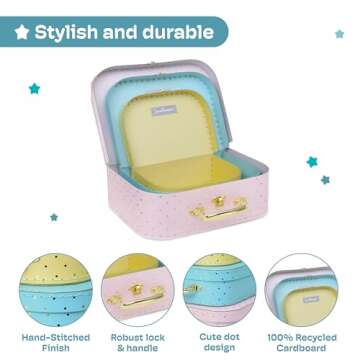 Vintage Decorative Storage Boxes Set of 3 - Jewelkeeper