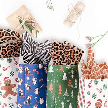 Whaline Gift Tissue Paper - Animal Prints 90 Sheets