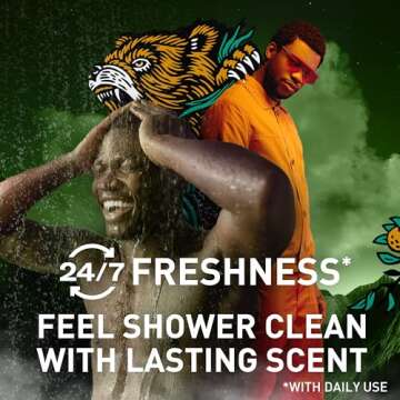 Old Spice Body Wash for Men, 3X Defense, 24/7 Shower Fresh with Long Lasting Lather, Bearglove Scent, 33.4 fl oz (Pack of 4)