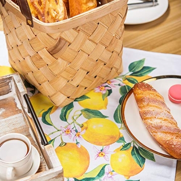 Vibrant KOALAND Lemon Tea Towels, Set of 3 Stylish Dish Towels