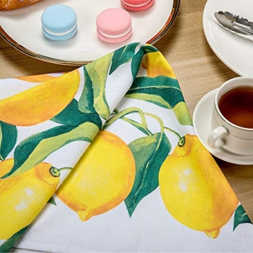 Vibrant KOALAND Lemon Tea Towels, Set of 3 Stylish Dish Towels