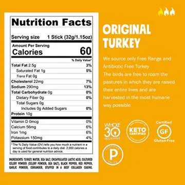 Chomps Variety Trial Pack, Grass Fed and Free Range Beef & Turkey Sticks, 8 Flavor Pack - Keto, Paleo, Whole30