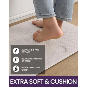 Comfortable DEXI Kitchen Mats Anti-Fatigue Waterproof Rugs