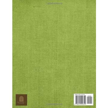 Decorative book covered in a Pistachio Green Linen print: The modern interior design styling solutio...