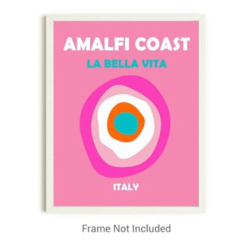 Vibrant Preppy Travel Prints No.30 Wall Art Set