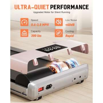 DeerRun Smart Under Desk Treadmill with Remote Control