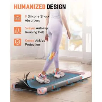 DeerRun Smart Under Desk Treadmill with Remote Control