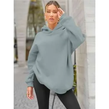 EFAN Womens Oversized Hoodies Sweatshirts Fleece Hooded Pullover Tops Sweaters Casual Comfy Fall Fas...