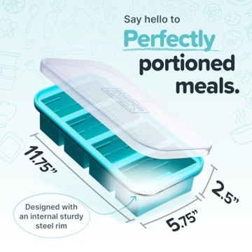Souper Cubes Silicone Freezer Molds for Meal Prep