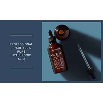 New York Biology Hyaluronic Acid Serum for Face with Vitamins C and E - Professional Strength Hydrating Serum for Dry Uneven Skin - 4 Fl oz