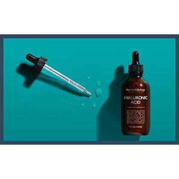 New York Biology Hyaluronic Acid Serum for Face with Vitamins C and E - Professional Strength Hydrating Serum for Dry Uneven Skin - 4 Fl oz