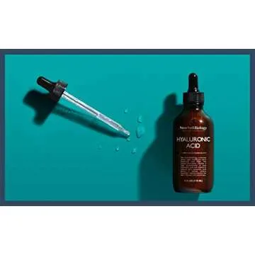 New York Biology Hyaluronic Acid Serum for Face with Vitamins C and E - Professional Strength Hydrating Serum for Dry Uneven Skin - 4 Fl oz