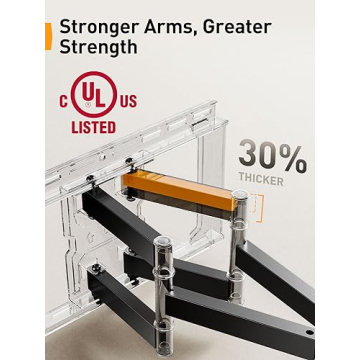 Full Motion TV Wall Mount for 42-85 Inch TVs