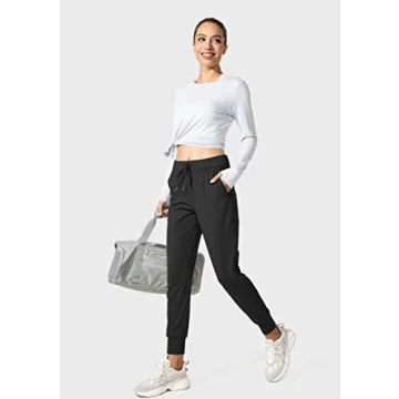 SANTINY Women's Jogger Pants with Pockets - Perfect for Running and Lounge