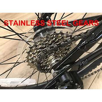 ZiZZO Via Folding Bike - Lightweight Shimano 7-Speed Design