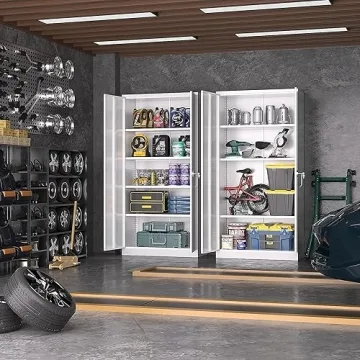 Greenvelly Metal Storage Cabinet - Durable & Secure 72"