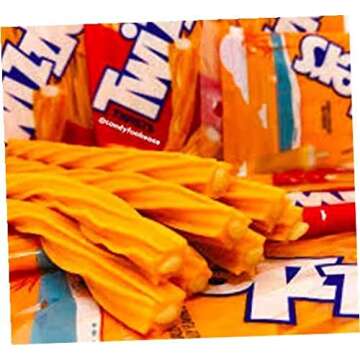 Twizzlers Twists - Orange Cream Pop Filled Candy (Pack of 2)