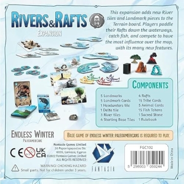 Endless Winter Paleoamericans Rivers & Rafts Board Game Expansion