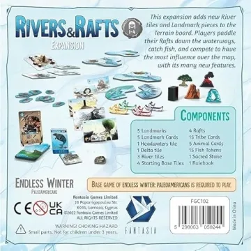 Endless Winter Paleoamericans Rivers & Rafts Board Game Expansion