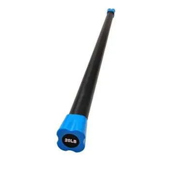 Signature Fitness Total Body Workout Weighted Bar – 20-Pound Exercise Equipment