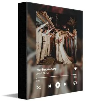 Personal-Prints CUSTOM SONG | Custom Song Title and Photo Wedding Wall Art Gift | Personalized Photo...