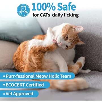 Mooncat Waterless Cat Shampoo+Cat Brush, Licking Safe Dry Shampoo for Cats, No Rinse Foam Cat Bath, Grooming for Cat, Kitten Sensitive Skin, Dander Reducing, Paraben Free, pH Balanced (5 oz)