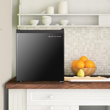 Arctic Wind 1.6-Cu. Ft. Energy Star Compact Refrigerator with Freezer Compartment in Black