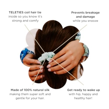 TELETIES Silk Scrunchie - Gentle & Stylish Hair Care