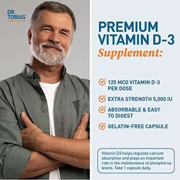 Dr. Tobias Vitamin D3 5000 IU - Strengthen Your Health