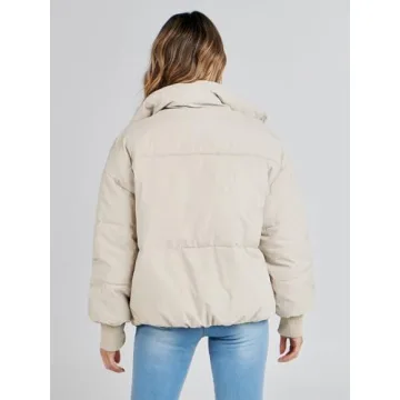 MEROKEETY Women's 2024 Stylish Winter Puffer Jacket