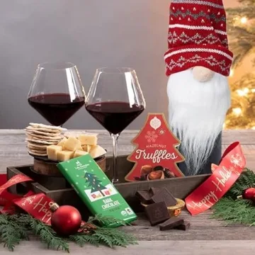 Christmas Gnome Wine Bottle Covers 4 Pack Handmade Toppers