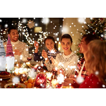 Christmas Gnome Wine Bottle Covers 4 Pack Handmade Toppers