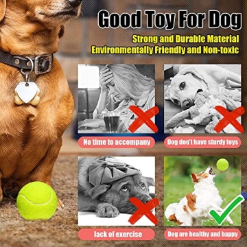 POPFRO 12 Pack High Bounce Durable Tennis Balls Training Pets