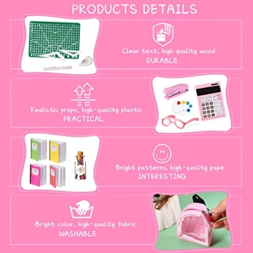 Chalyna Mini Doll School Supplies Set for Creative Play