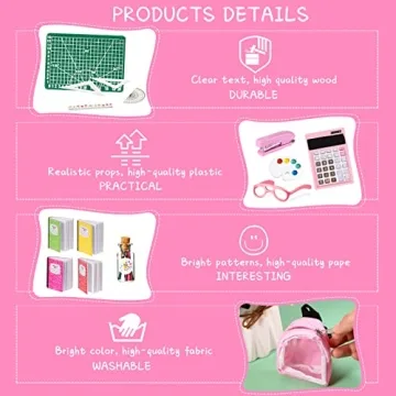 Chalyna Mini Doll School Supplies Set for Creative Play